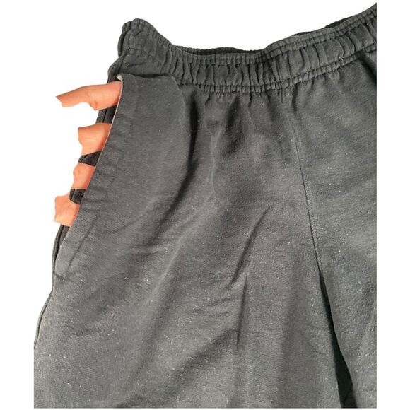 Champion Sweat Shorts Men's Black Size Small Pockets Lounge Wear Comfy Cut Off - Picture 3 of 8